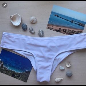 Hollister white bikini bottoms